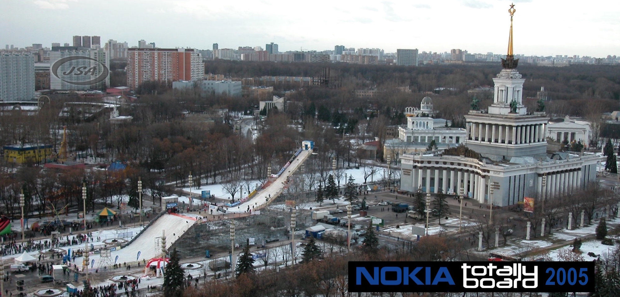 NOKIA Snowboard World Cup 2005. Air on the Ramp in Moscow – JSA STAGE COMPANY